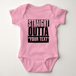 STARK OUTTA "YOUR TEXT" CUSTOM BABY STRAMPLER