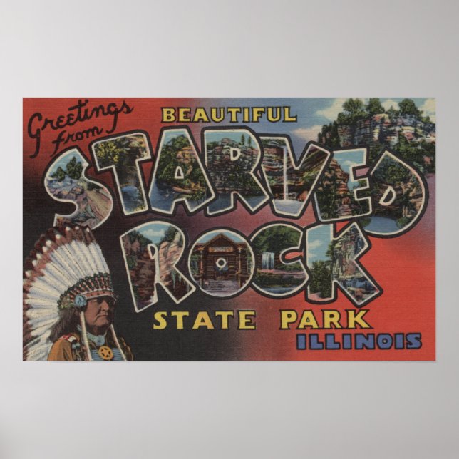Stark Rock Staat Park - Große Letter Scenes Poster (Vorne)
