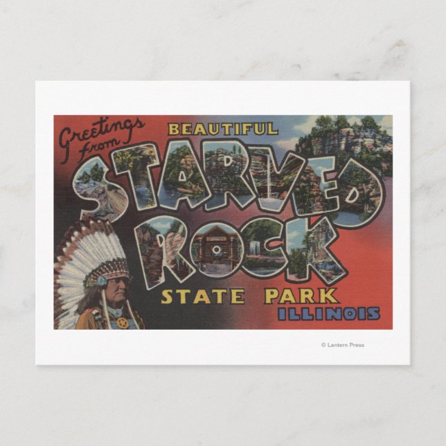 Stark Rock Staat Park - Große Letter Scenes Postkarte (Vorderseite)