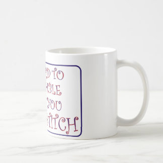 Stark sind 2 bescheiden, wenn Sie Stich kreuzen Tasse