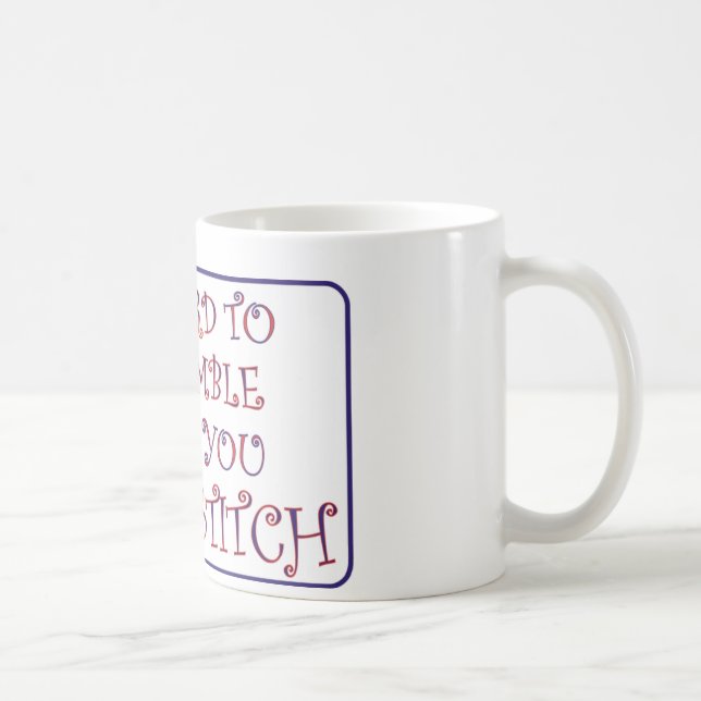 Stark sind 2 bescheiden, wenn Sie Stich kreuzen Tasse (Rechts)