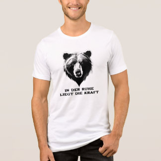 Stark & Still - Minimalistisches Bärenkopf-Design Tri-Blend Shirt