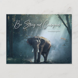 stark und mutig sein (Deuteronomie 31:6) Postkarte