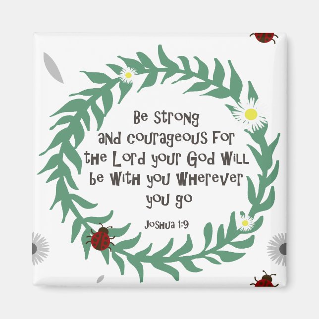 stark und mutig sein magnet (Vorne)