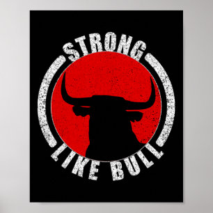 stark wie Bulldoge Bodybuilding und Power heben 2 Poster