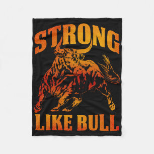 stark wie eine Bull Powerlift-Bodybuilding 12 Fleecedecke