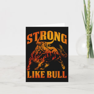 stark wie eine Bull Powerlift-Bodybuilding 12 Karte