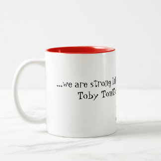 Stark wie eine Eichen-Keramik-Kaffee-Tasse Zweifarbige Tasse