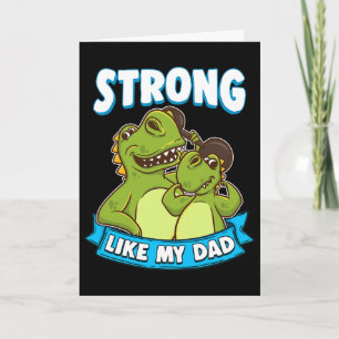 Stark wie mein Papa Kawaii Daddy Dinosaur Väter D Karte