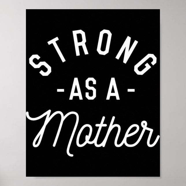 Stark wie Mutter - Muttertagsgeschenk - Poster (Vorne)
