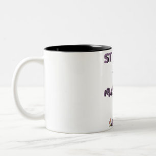stark wie schwarz zweifarbige tasse