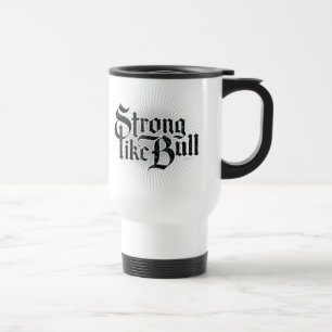 Stark wie Stier-Bier-Tasse Reisebecher