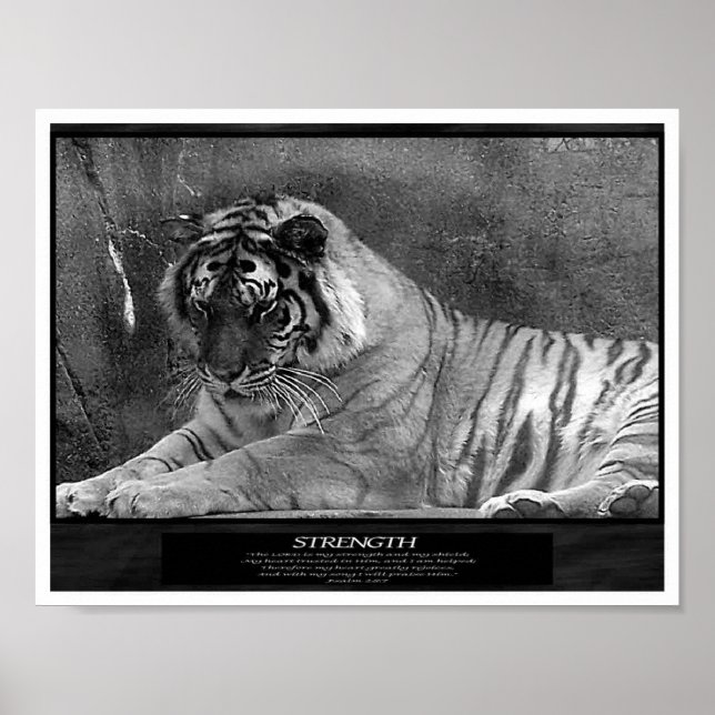 Stärke als Christlich Poster (Vorne)