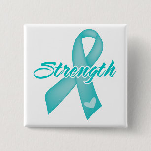 Stärke - aquamarines Band Button