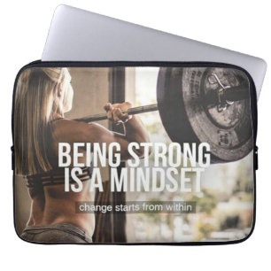 Starke Arbeit ist ein Mindset - Women's Gym Workou Laptopschutzhülle
