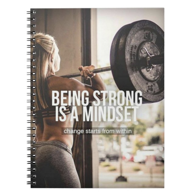 Starke Arbeit ist ein Mindset - Women's Gym Workou Notizblock (Vorderseite)