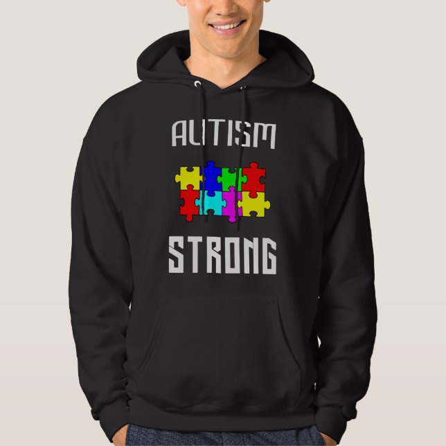 Starke Autismus Hoodie (Vorderseite)