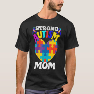 Starke Autismus-Mama Cool Autismus Bewusstsein Nie T-Shirt
