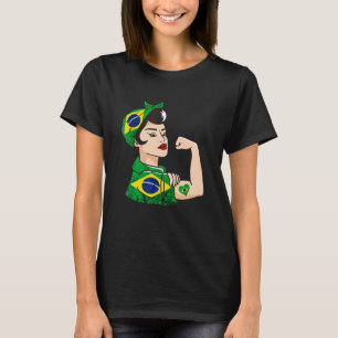 Starke brasilianische Frau Brasilien Brasilianerin T-Shirt