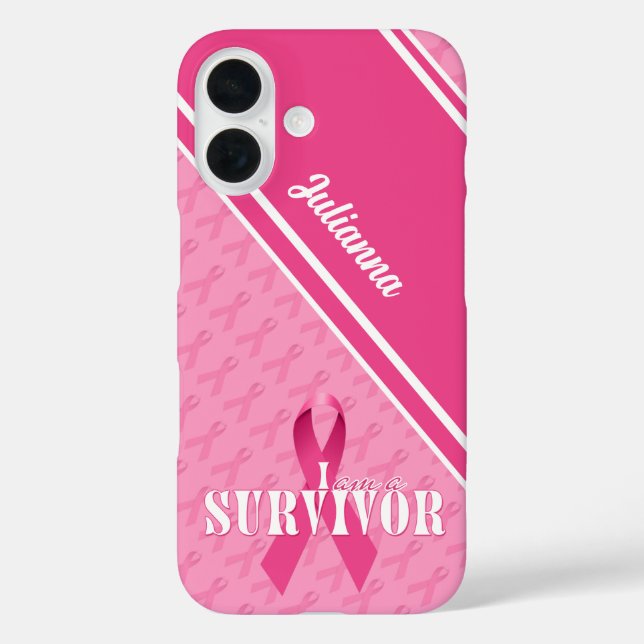 Starke Brustkrebserkrankung Pink Ribbon Case-Mate iPhone Hülle (Rückseite)