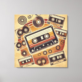 Starke Canvas Print - Retro Cassette Design mit Leinwanddruck