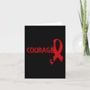 Stärke Courage Faith Blood Cancer Herzerkrankung Karte