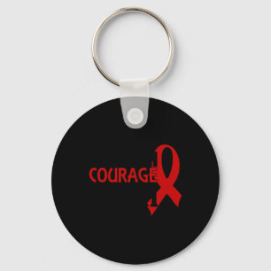 Stärke Courage Faith Blood Cancer Herzerkrankung Schlüsselanhänger