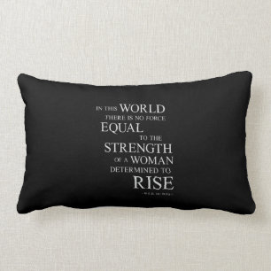 Stärke des Frauen-Inspirational motivierend Zitat Lendenkissen