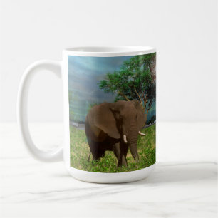 "Stärke: Die Weide des Bull Elephant" Kaffeetasse