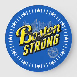 Starke Erinnerungen an den Blue Dial in Boston Cit Große Wanduhr