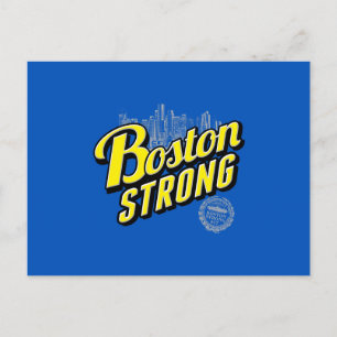 Starke Erinnerungen an die Stadt Boston an Blue Postkarte