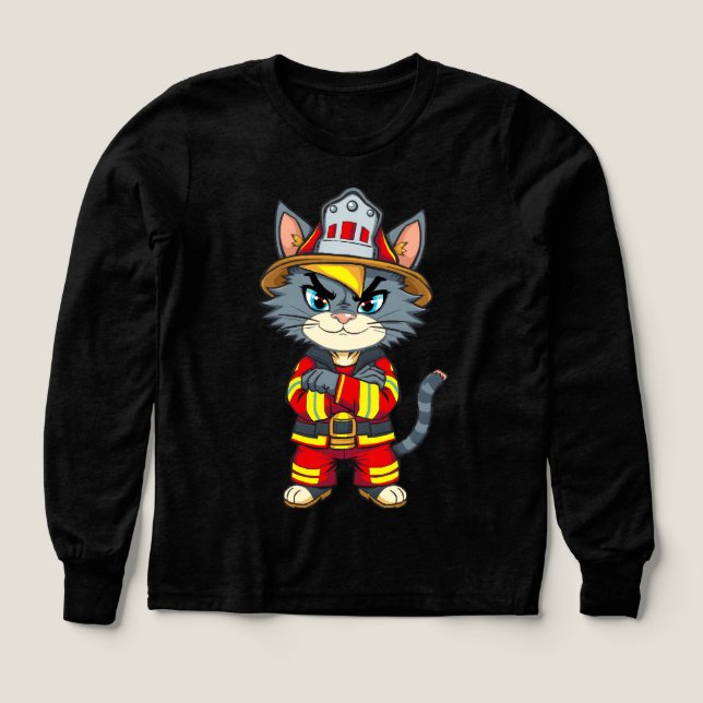Starke Feuerwehrkatze - Stil der 90er Cartoon (Design Vorderseite)