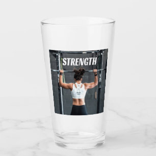 Stärke Fitness Frauen Muskeltraining Motivierend Glas