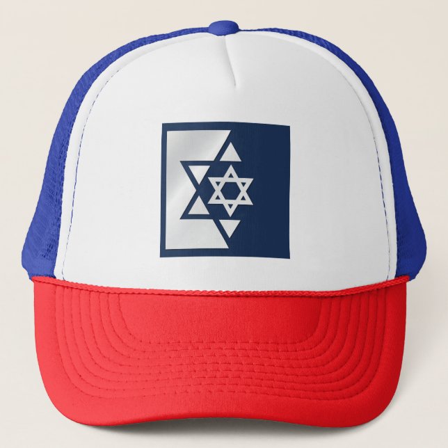 Starke Flagge Israels Truckerkappe (Vorderseite)