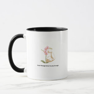 Starke Florale Frau Tasse