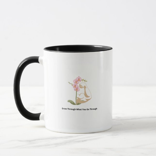 Starke Florale Frau  Tasse (Links)