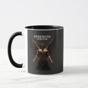 Stärke Forever Dark Angel Design – Motivierend Tasse