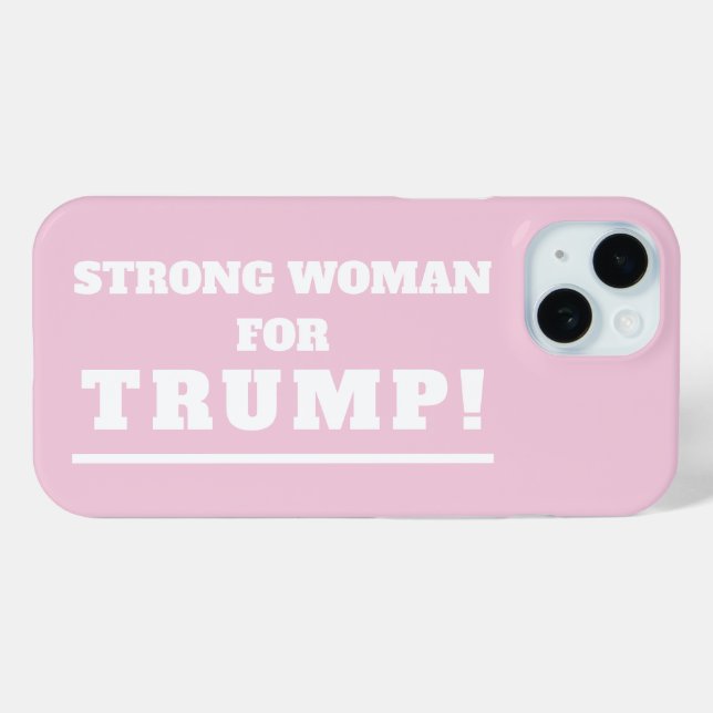 Starke Frau für Trump Case-Mate iPhone Hülle (Rückseite (Horizontal))
