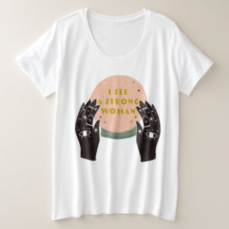 Starke Frau Große Größe T-Shirt