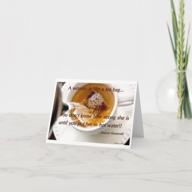 Starke Frau Karte (Vorderseite)