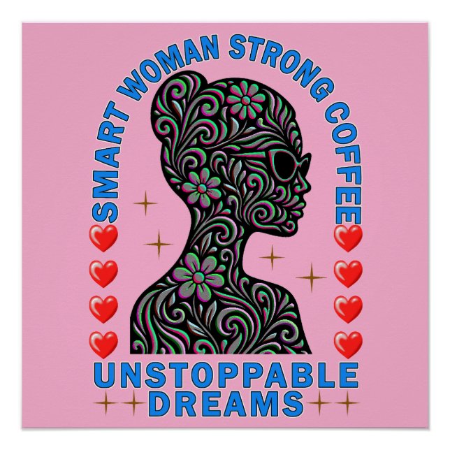 starke Frau Poster (Vorderseite)