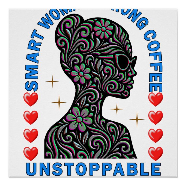 starke Frau Poster (Vorderseite)