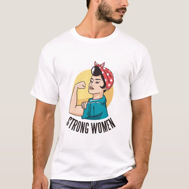 Starke Frau Power Frau T- T-Shirt (Vorderseite)