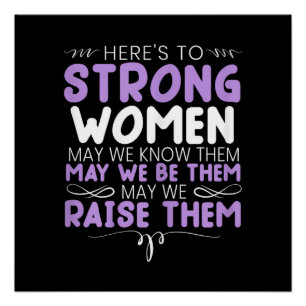 Starke Frauen Feministische Feminismus Frauen Hoch Poster