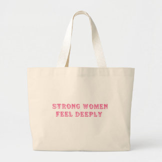 Starke Frauen fühlen tief - Vintage Pink Empowerme Jumbo Stoffbeutel