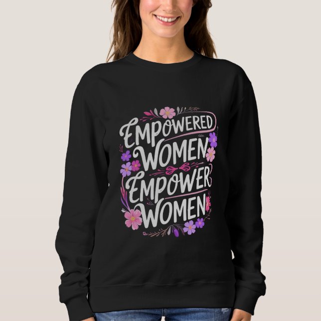 Starke Frauen heben einander auf Sweatshirt (Vorderseite)