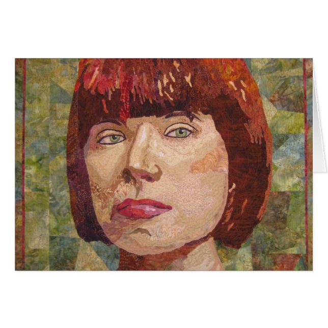 Starke Frauen-im Detail leere Karte (Vorderseite (Horizontal))