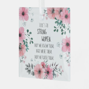 Starke Frauen Internationaler Frauentag Geschenk Ornament Aus Glas