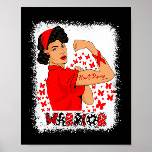 Starke Frauen kongestive Herzinsuffizienz Kriegerh Poster