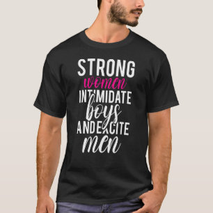 Starke Frauen schüchtern Jungen und erregten Männe T-Shirt